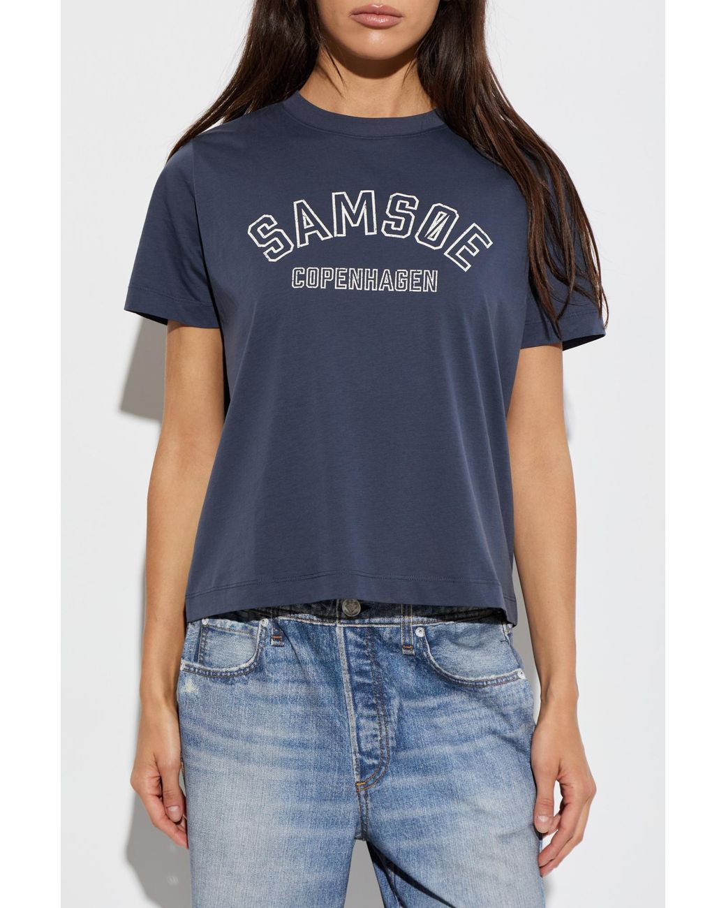 Samsøe & Samsøe Blue "Sacamino" T-Shirt