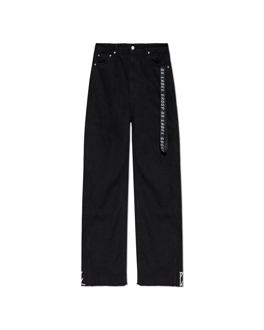 44 Label Group Black Straight-Leg Jeans for men
