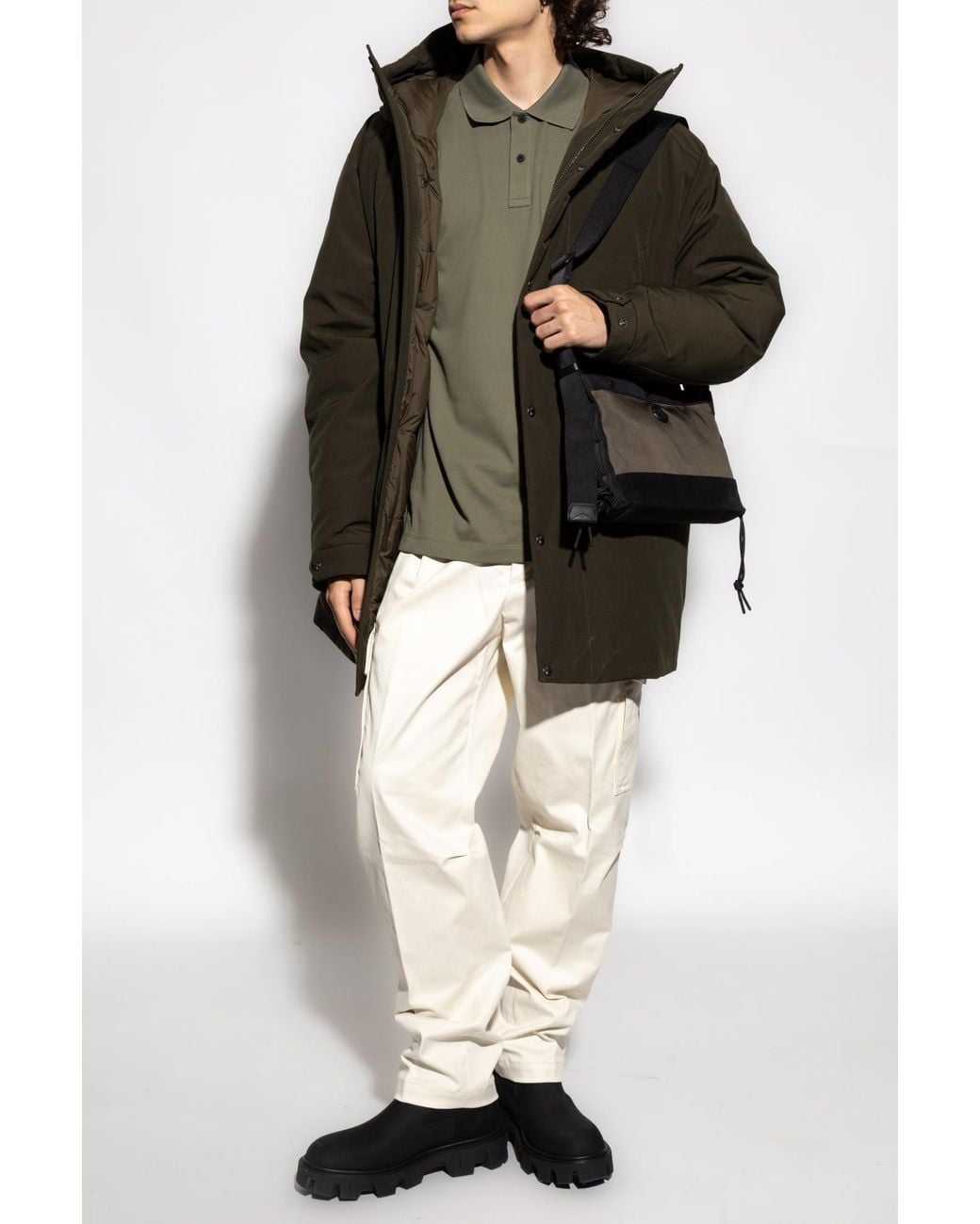 Moncler Green Down Jacket "Livradois" for men