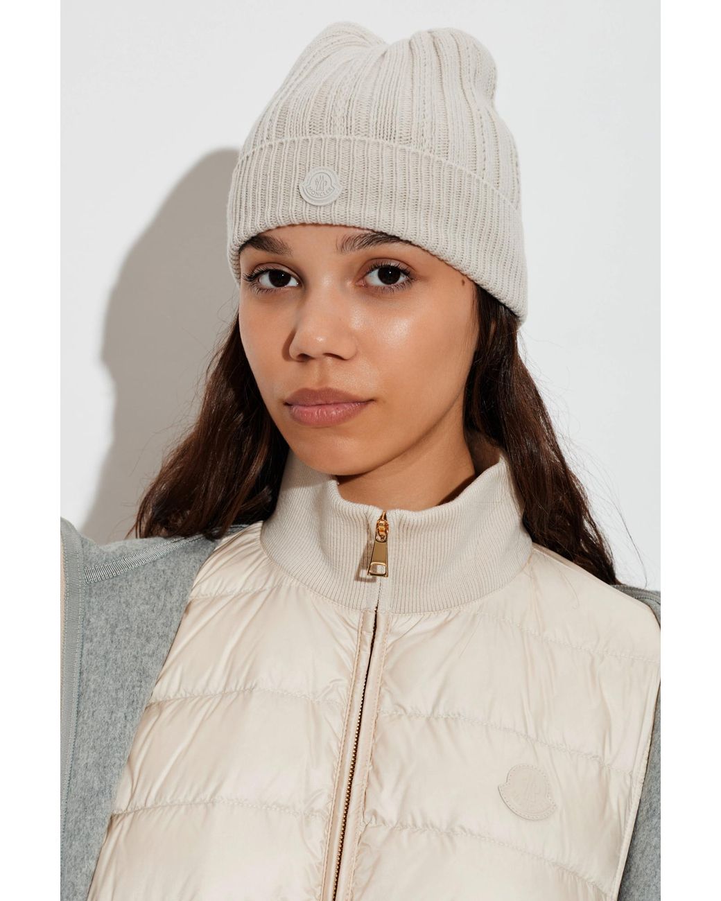 Moncler Natural Wool Beanie