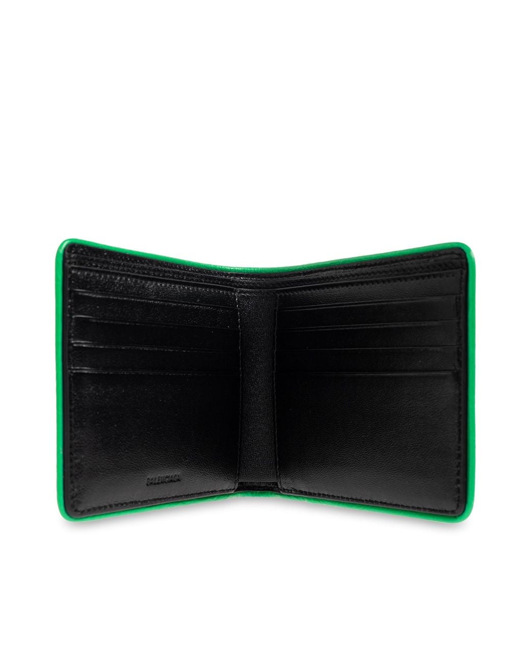 Balenciaga Black Leather Wallet With Logo for men