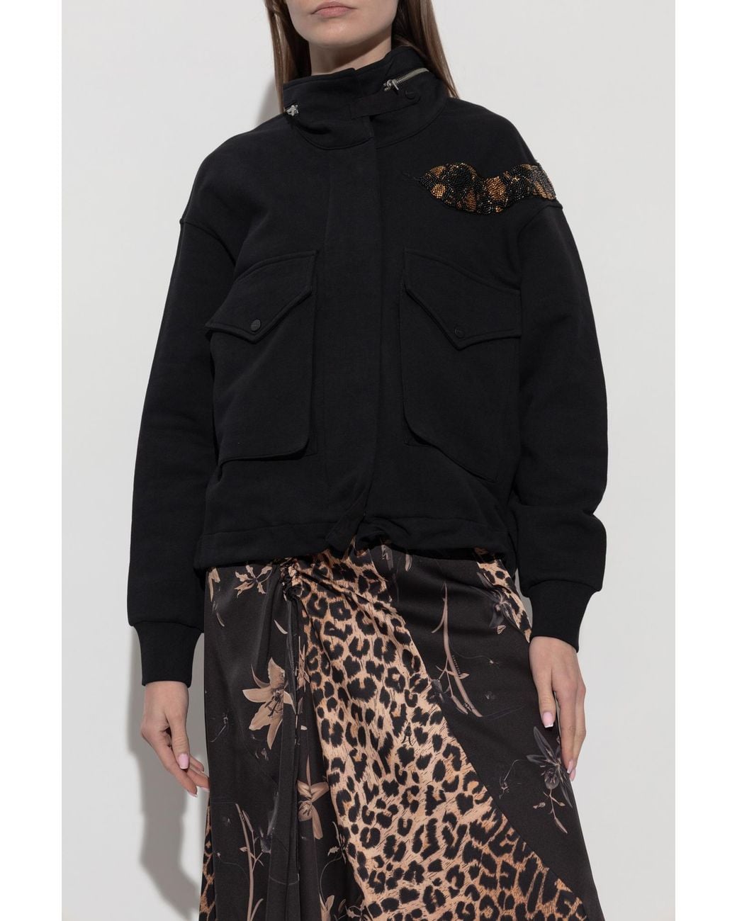 AllSaints Black Sweatshirt 'Ouros'