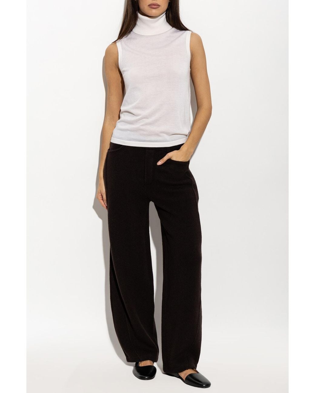 Lisa Yang Black 'Veda' Cashmere Trousers