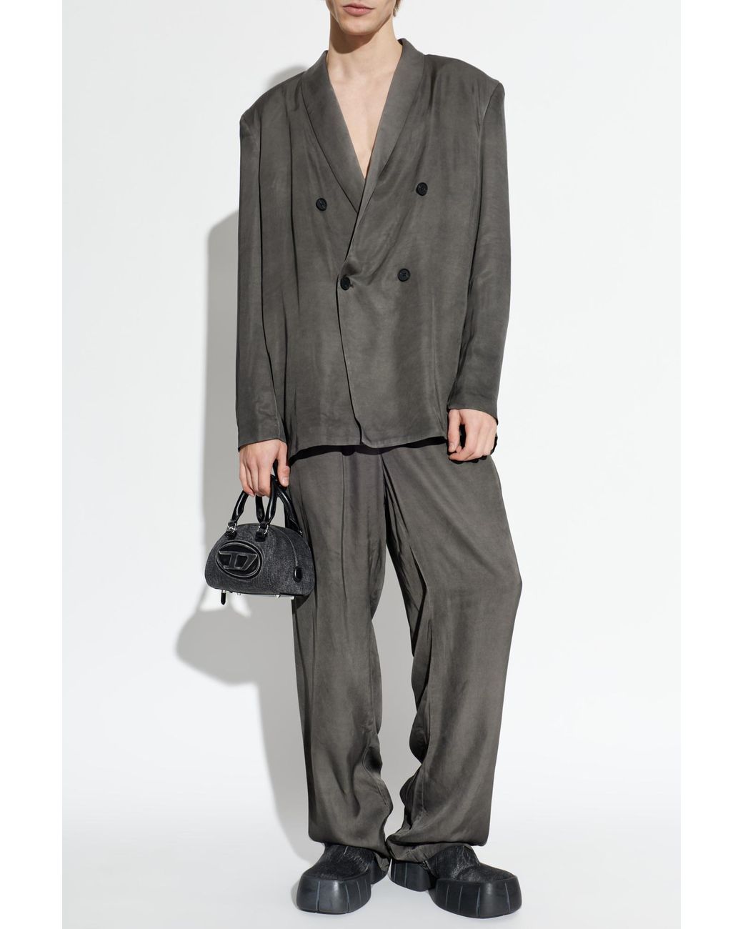DIESEL Gray Blazer 'J-Arman-Albg' for men