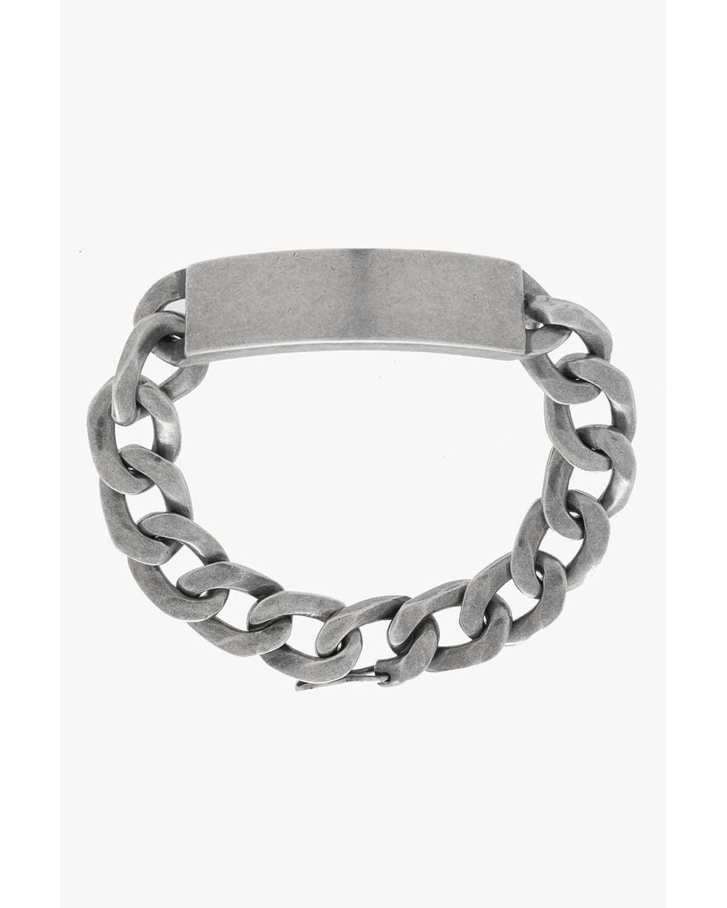 Maison Margiela Metallic Bracelet With Logo