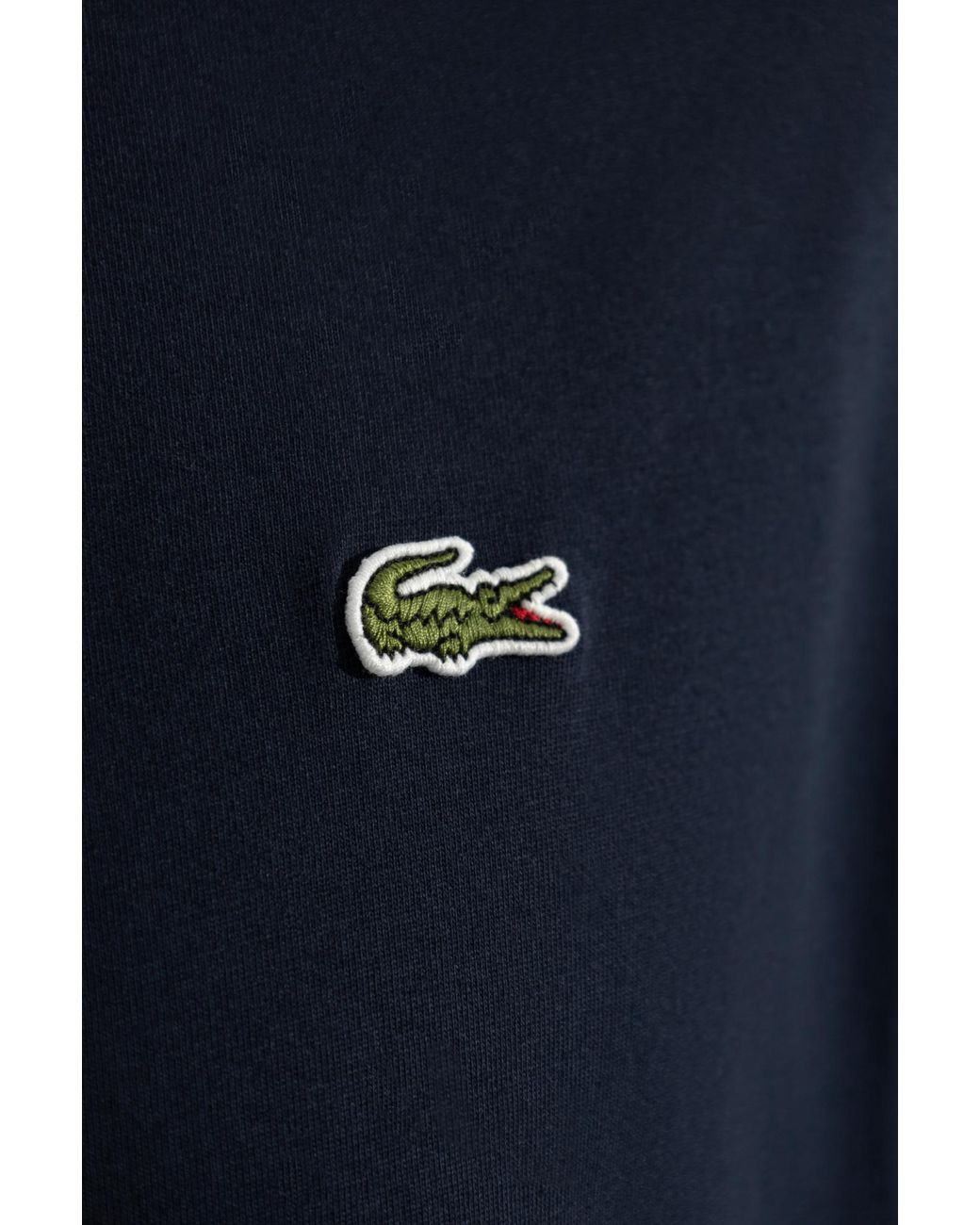 Lacoste Blue T-Shirt With Logo Patch for men