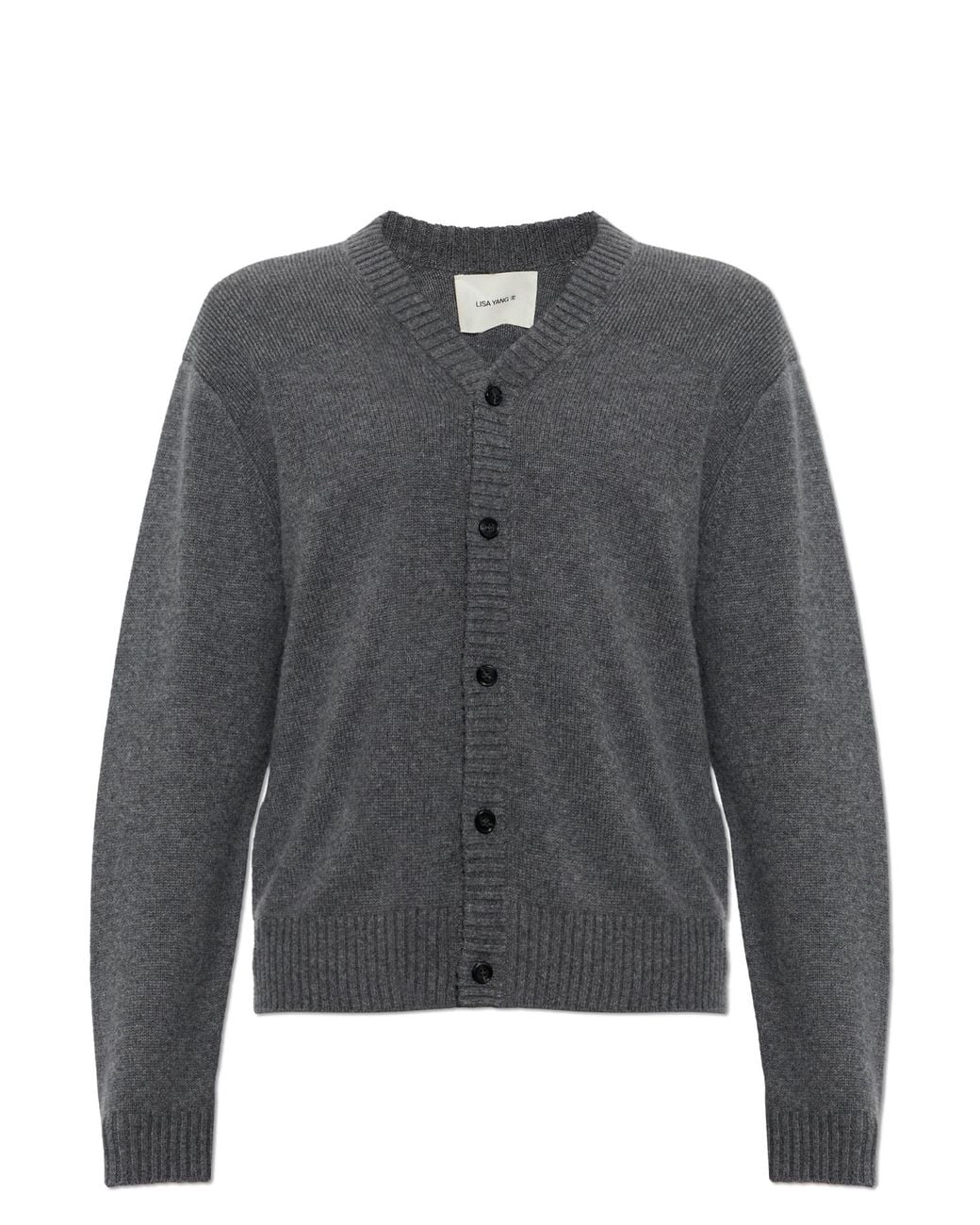 Lisa Yang Gray Cashmere Cardigan 'Fenris' for men