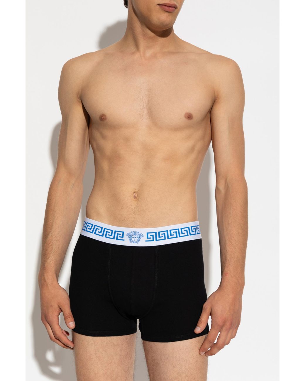 Versace Black Cotton Boxers for men