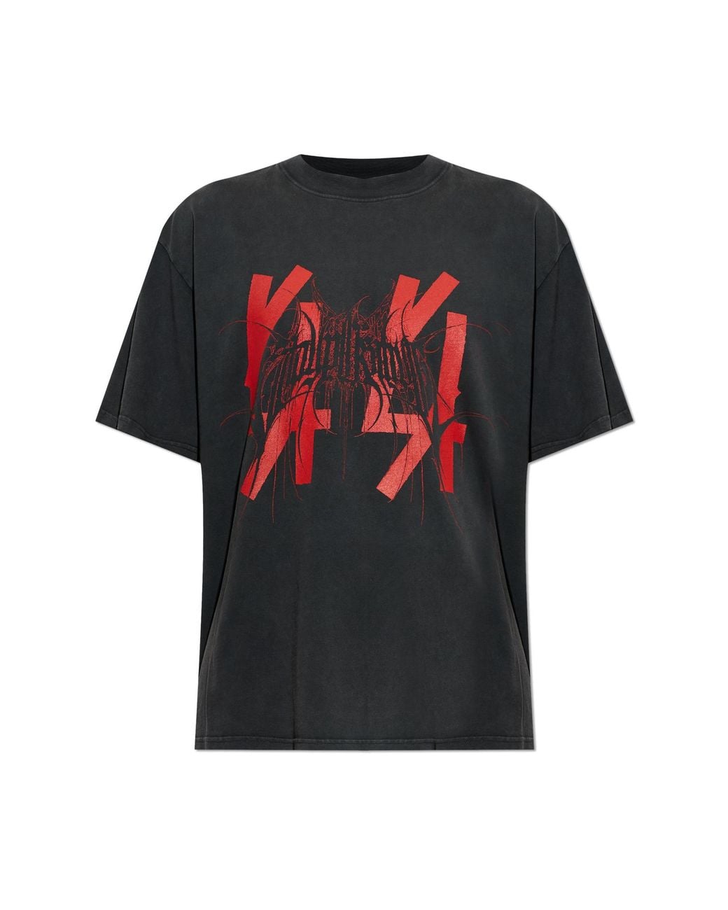 44 Label Group Black Printed T-Shirt for men
