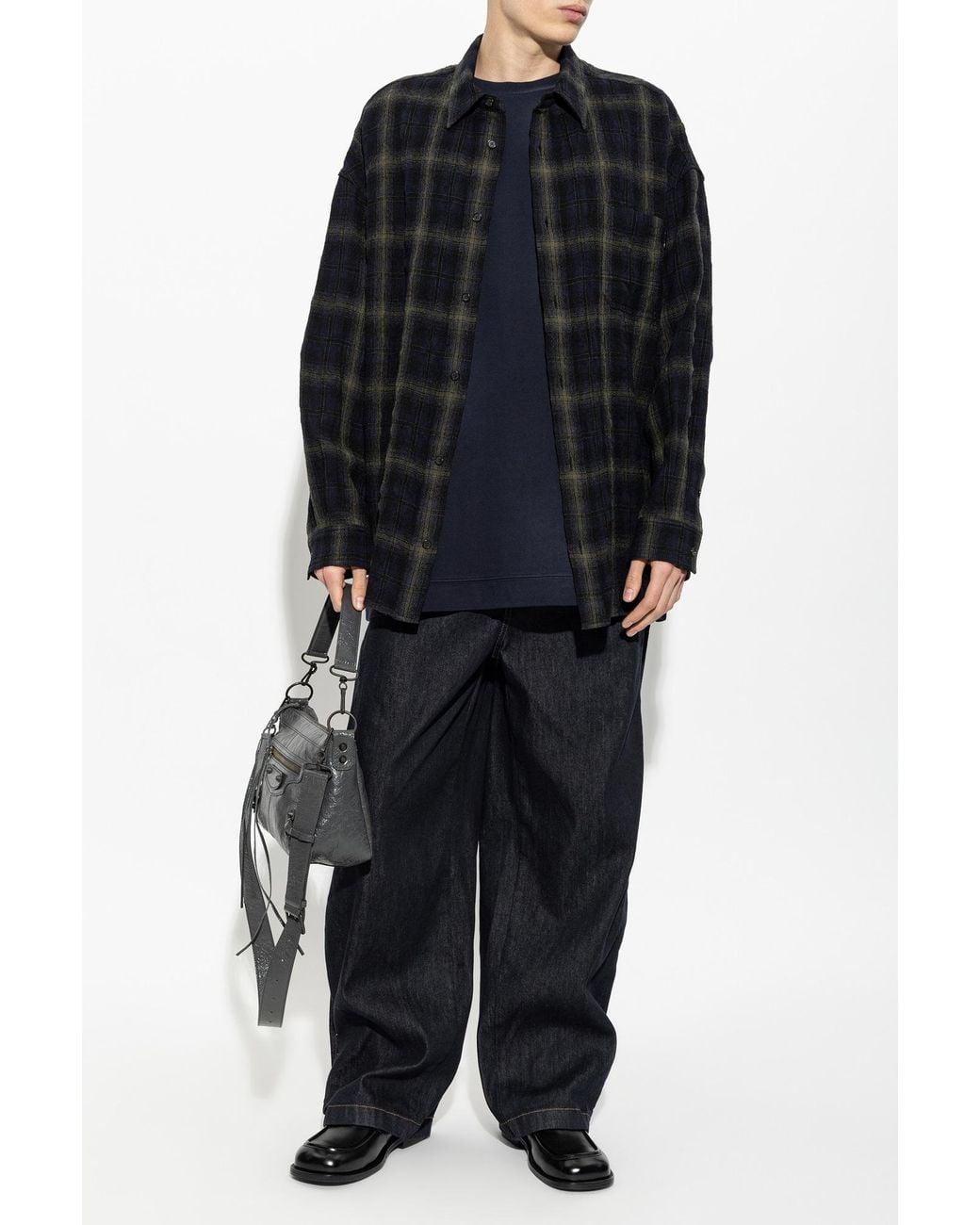 Juun.J Black Wide-Leg Jeans for men