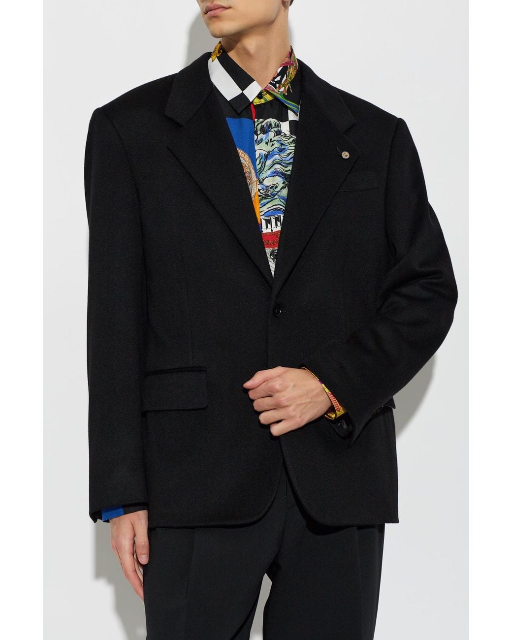 Versace Black Cashmere Jacket for men