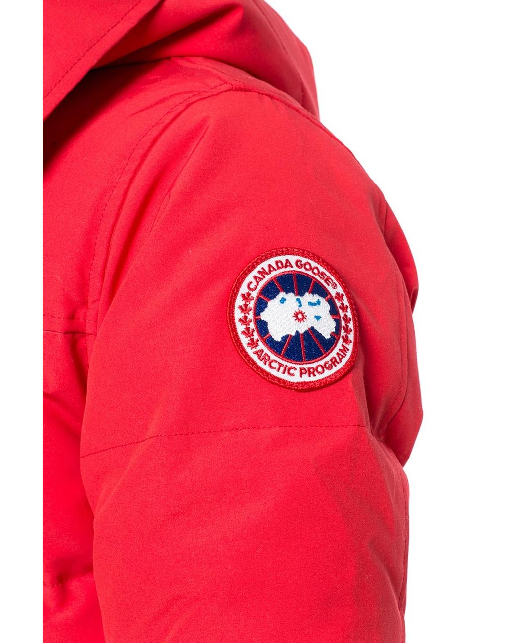 Canada Goose 'Macmillan' Hooded Quilted Jacket in Red for Men | Lyst