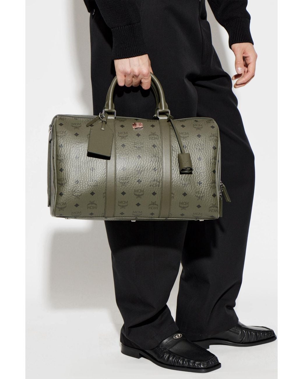 MCM Black "Ottomar" Cabin Bag for men