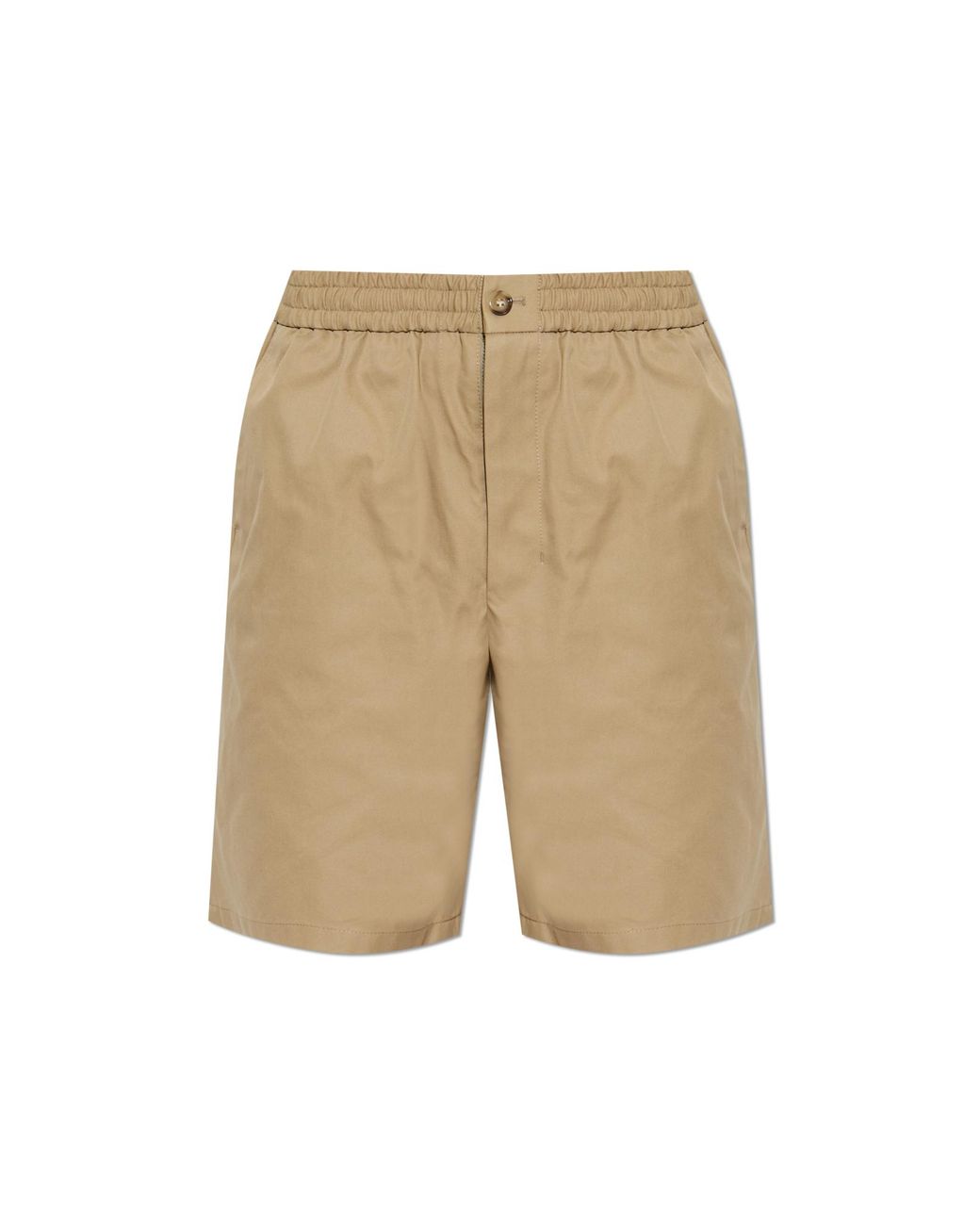 AMI Natural Cotton Shorts With Pockets for men