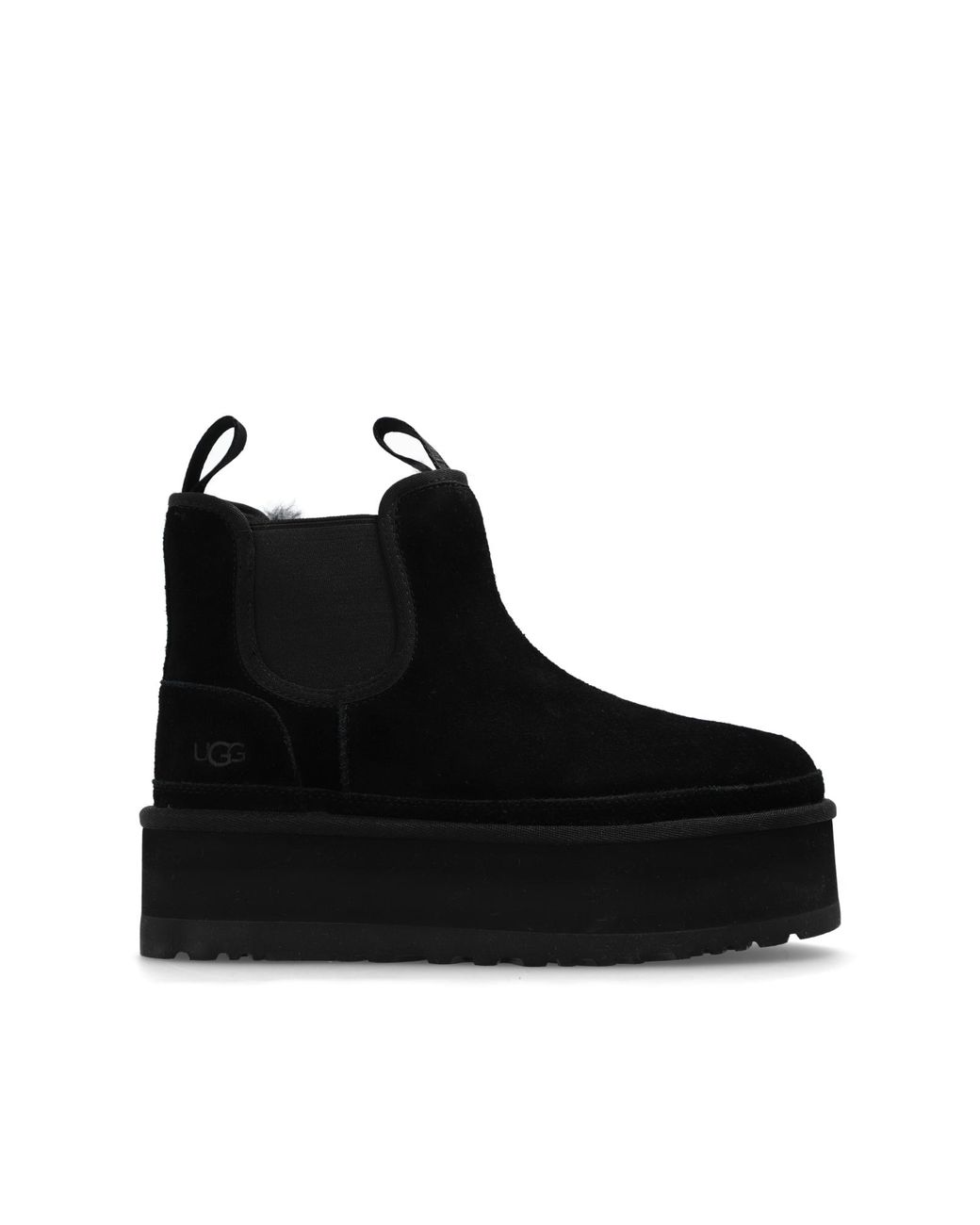 suede platform chelsea boots