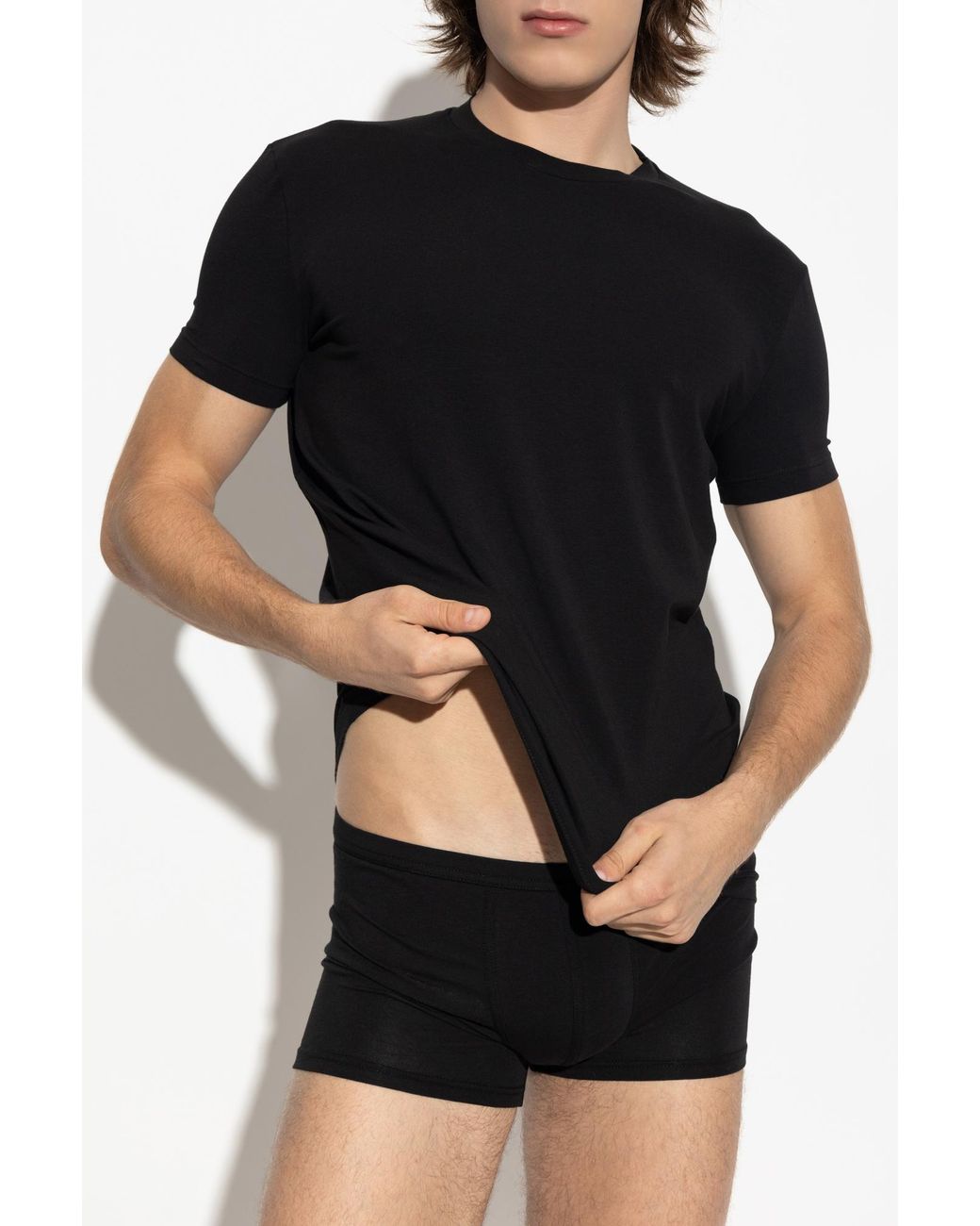 DSquared² Black T-Shirt From The 'Underwear' Collection for men
