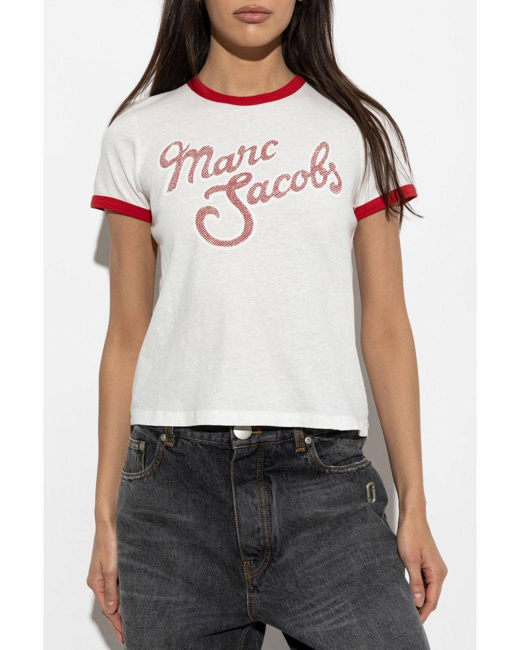 Marc Jacobs Pink T-Shirt With Printed Logo