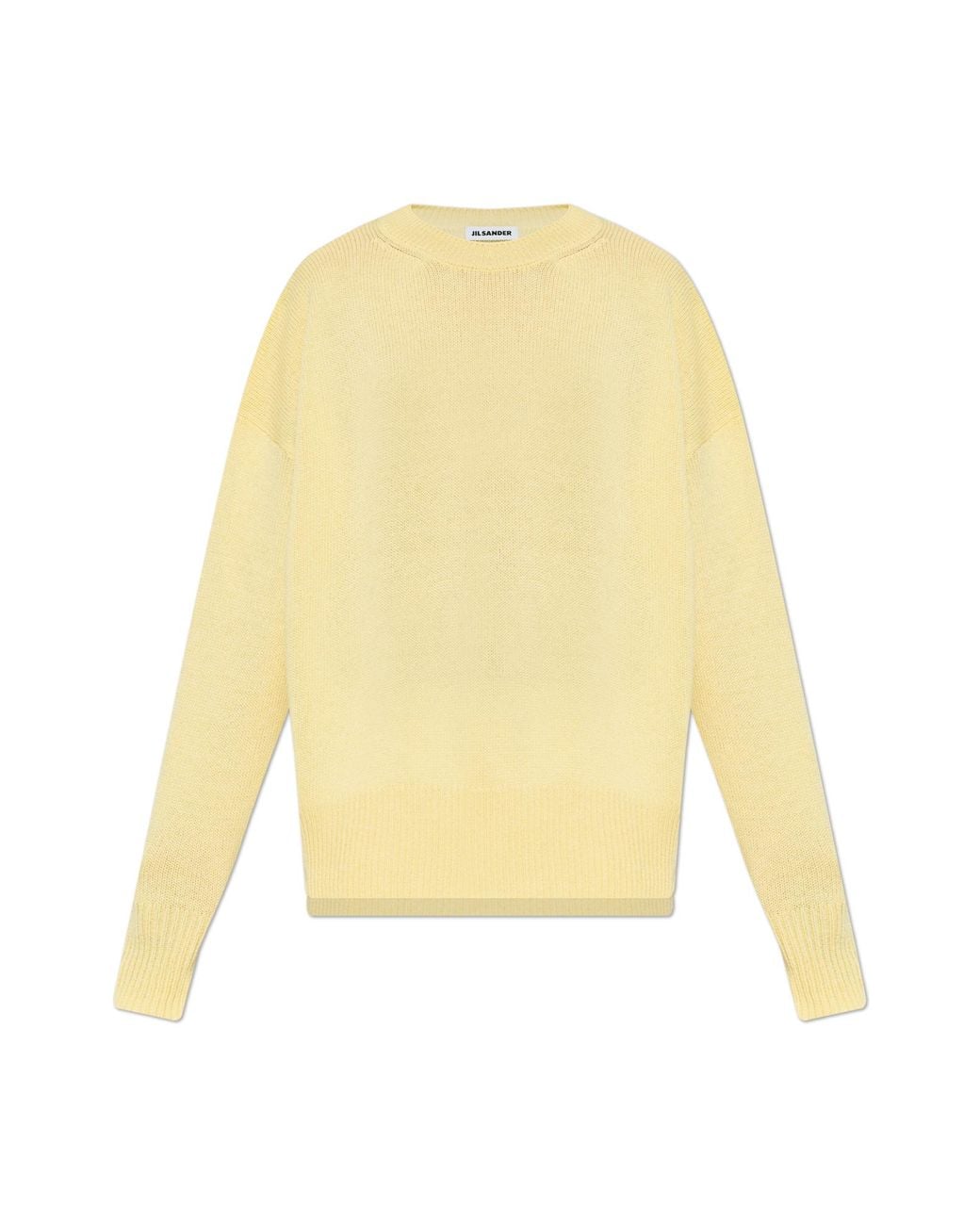 Jil Sander Yellow Loose-Fitting Cashmere Sweater