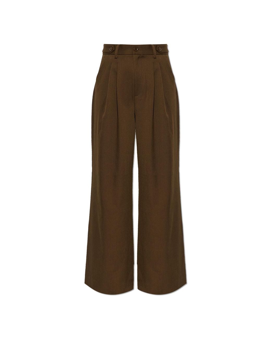 Gestuz Brown Pleated Trousers 'Gzstacy'