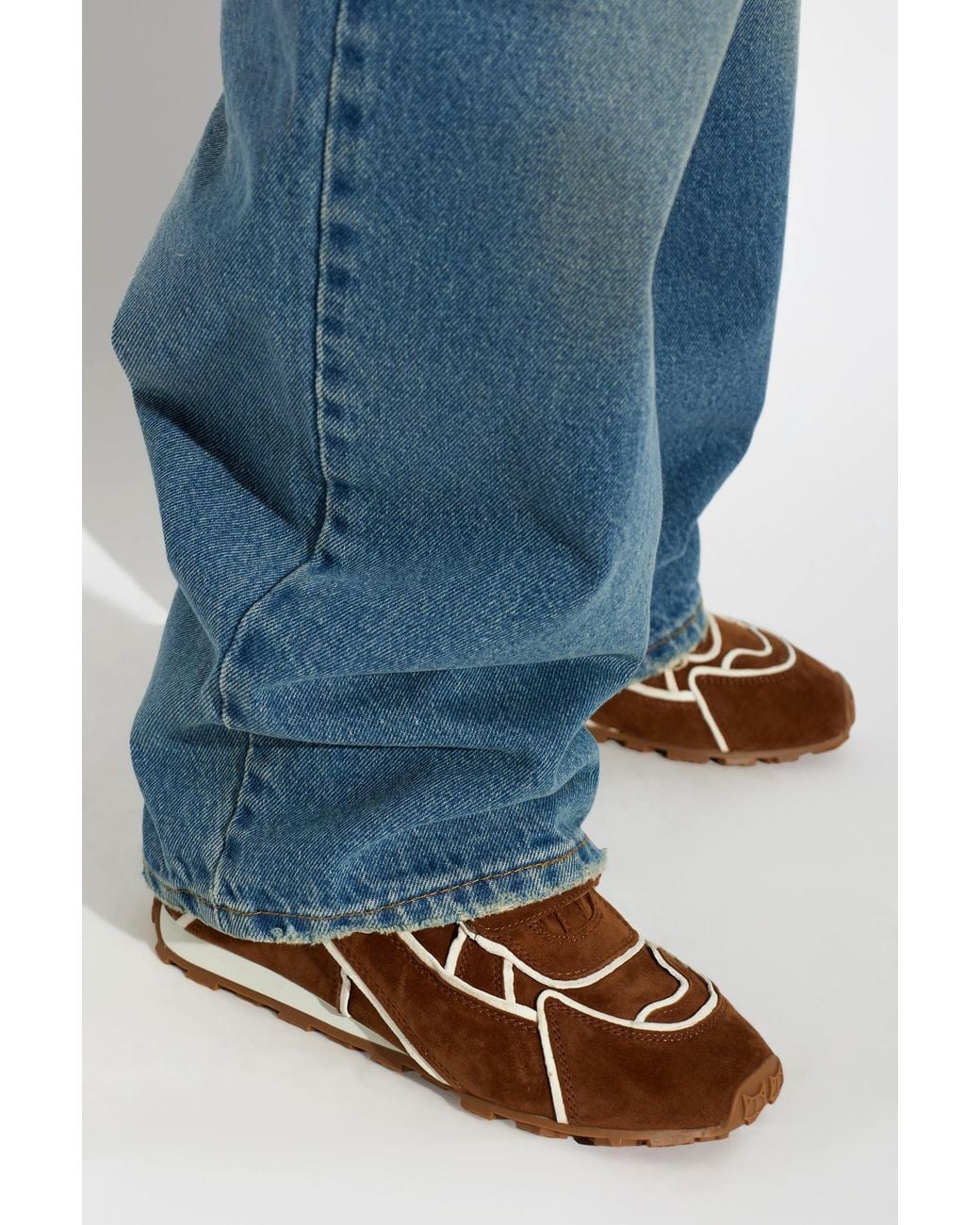 Naked Wolfe Brown Wedge Sneaker 'Element'