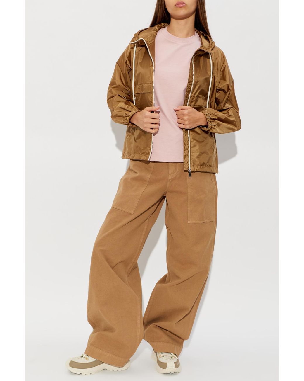 Moncler Brown Jacket 'Coquelicot'