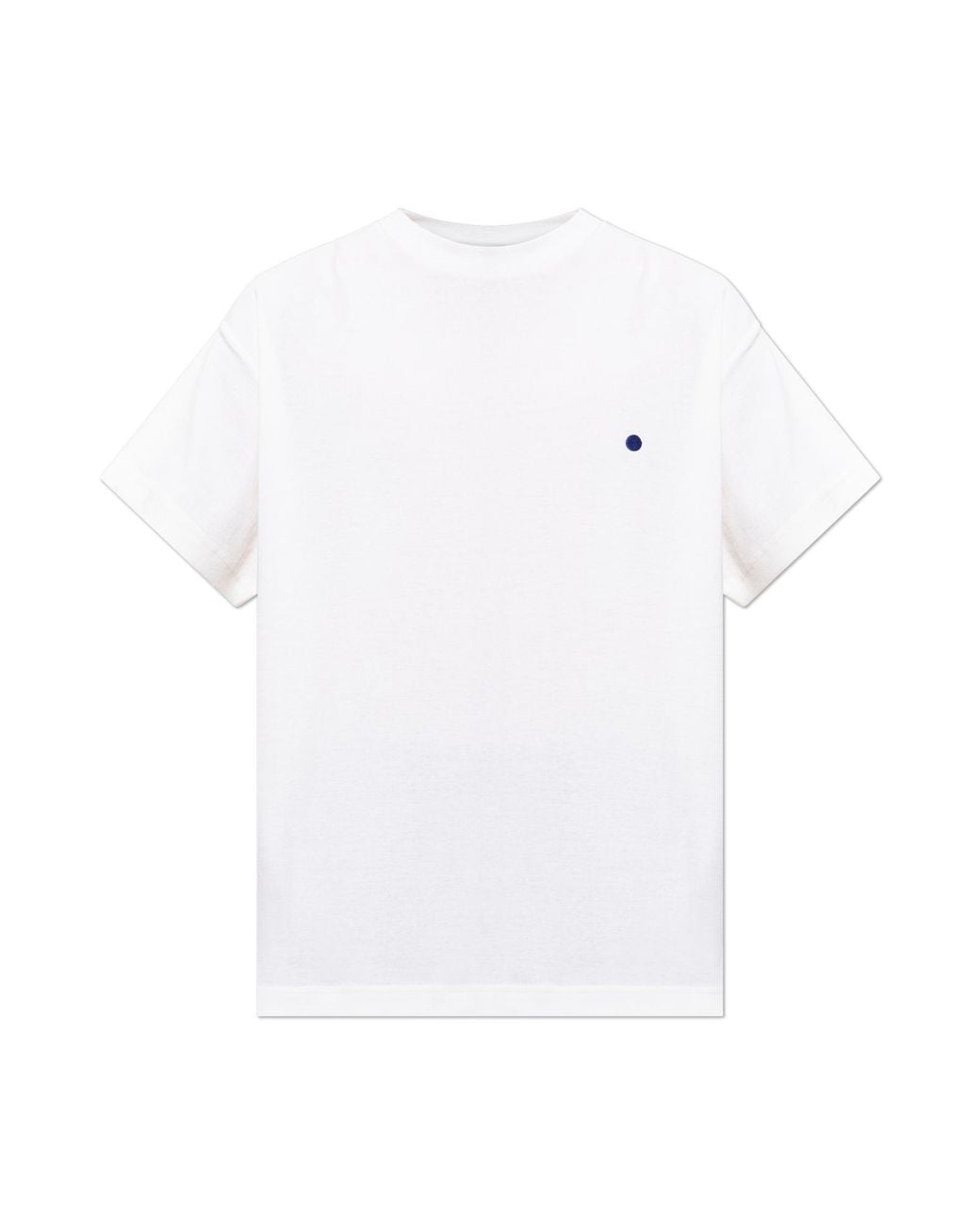 Jil Sander White Cotton T-Shirt With A Crew Neckline for men