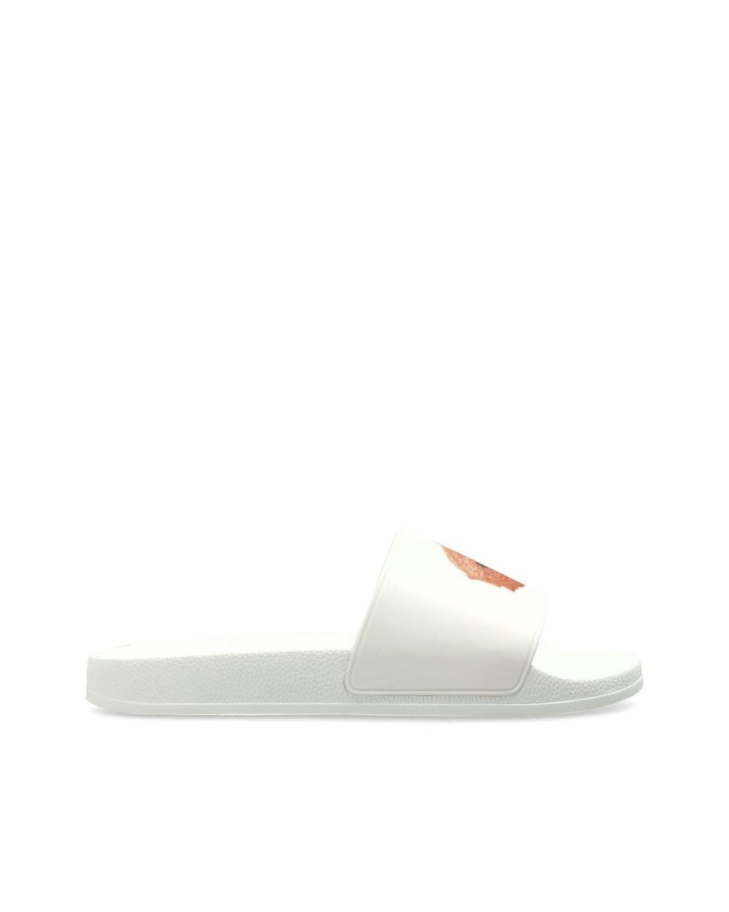 Palm Angels White Logo Slides for men