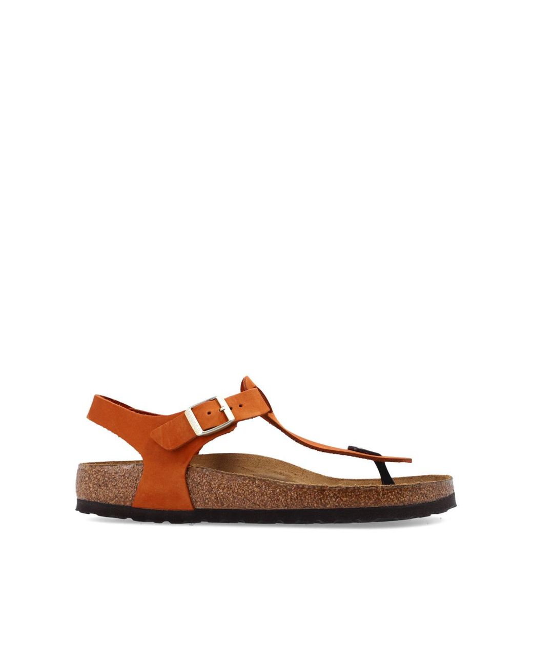 Birkenstock Leather 'kairo' Sandals in Orange | Lyst Australia