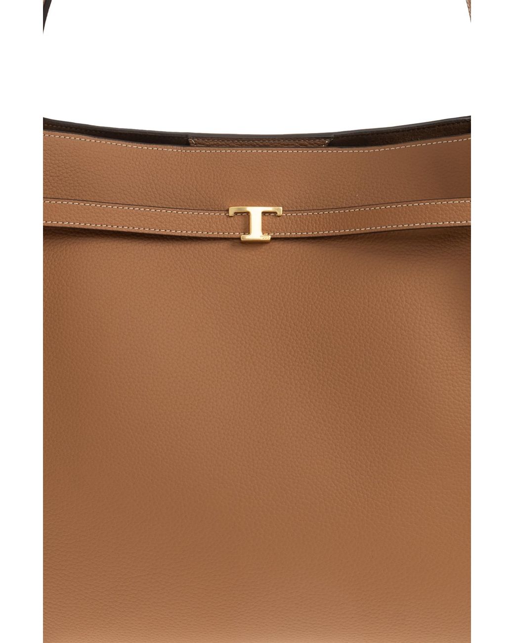 Tod's Brown Leather 'Medium' Shopper Bag