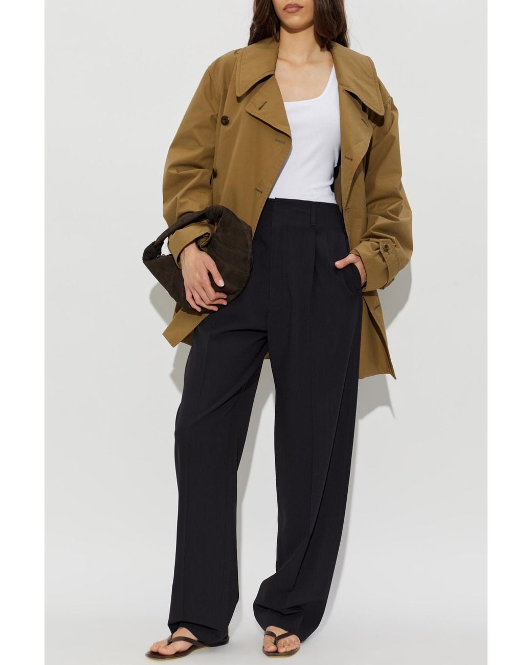 Lemaire Black Wool Trousers