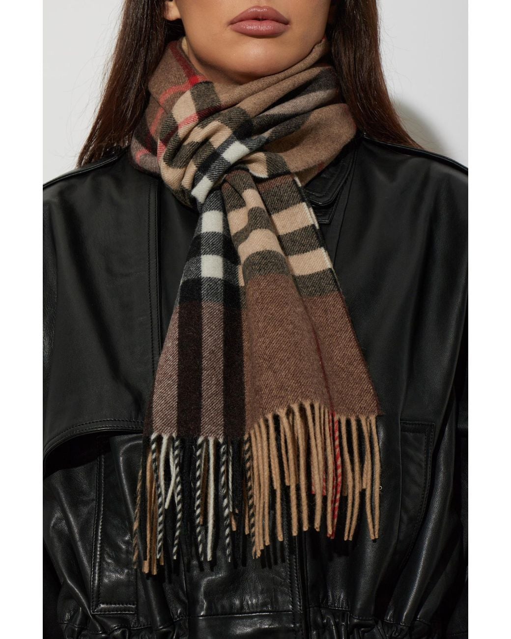 Burberry Black Cashmere Scarf