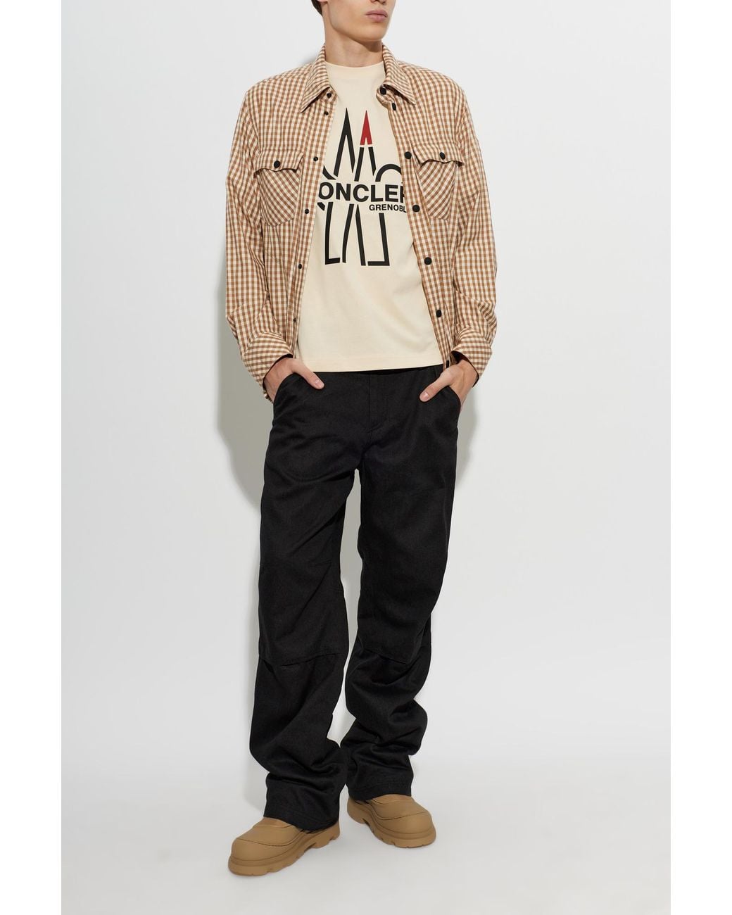 Moncler Natural Après-Ski Casual Shirt for men