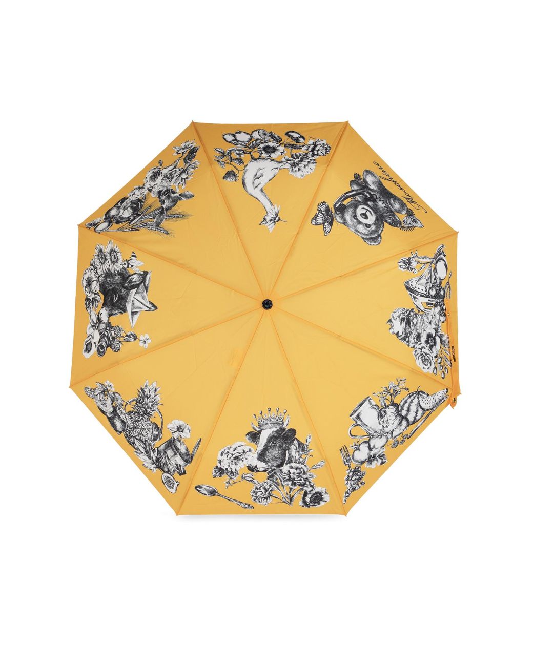 Moschino Metallic Folding Umbrella