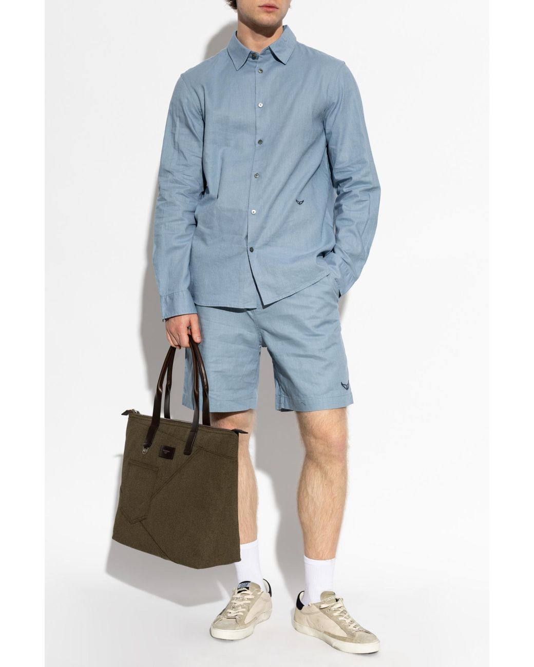 Zadig & Voltaire Blue Shirt 'Sid' for men