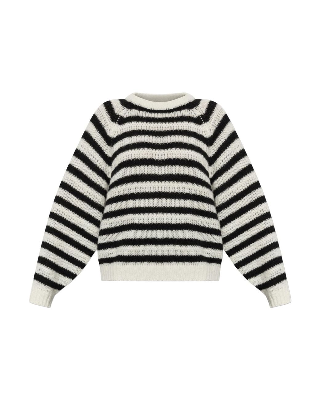 Lisa Yang Black Cashmere Sweater 'Reni Stripes'