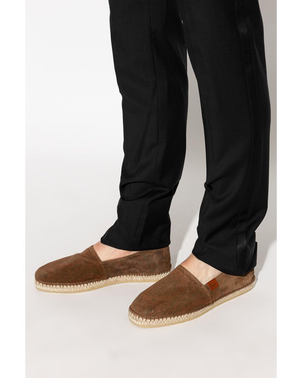 Etro Brown Suede Espadrilles for men