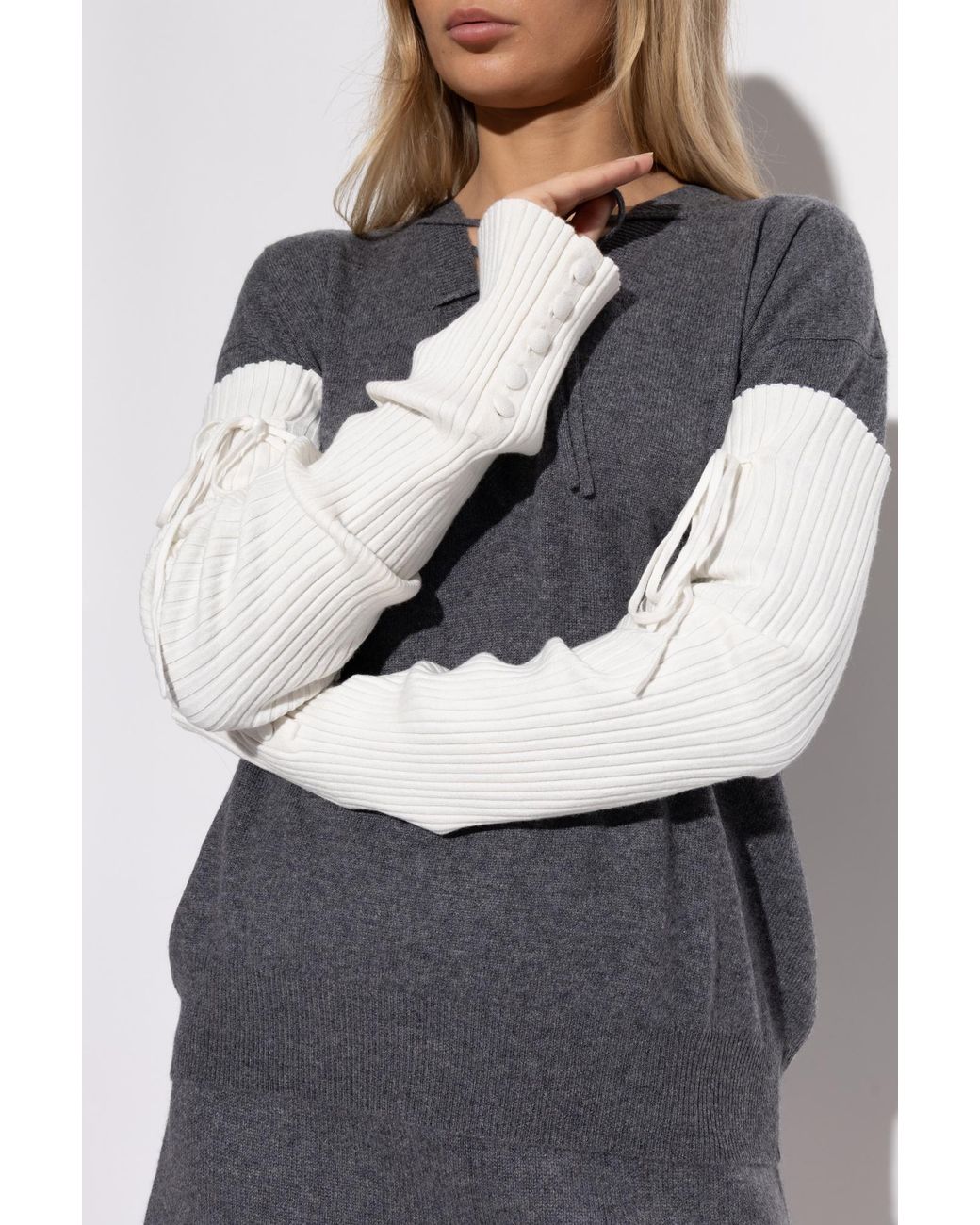 Lisa Yang White Long Sleeves 'Neri'