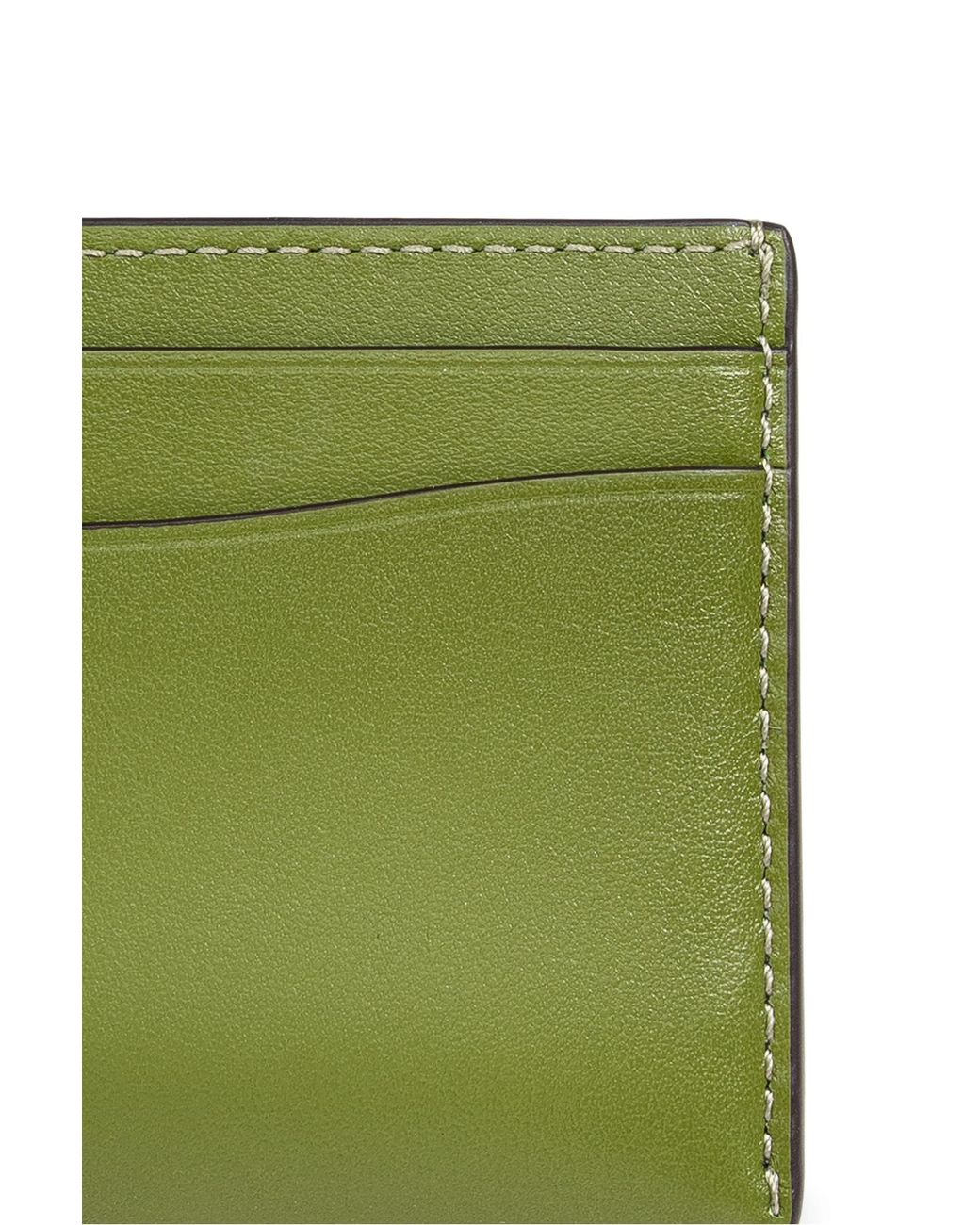 COACH Card Case in Green | Lyst