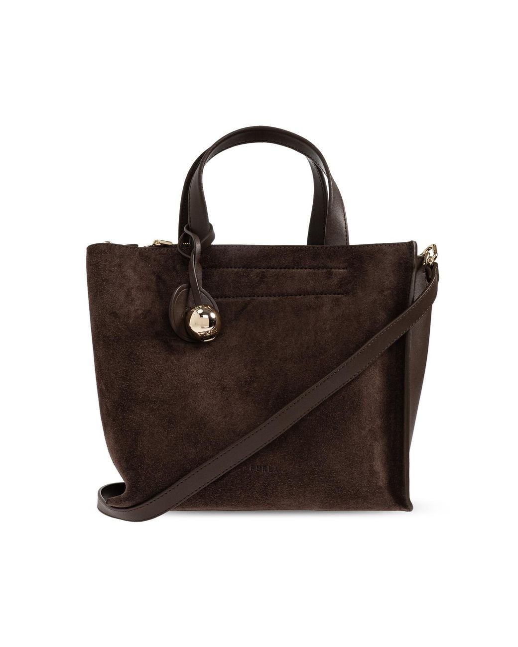 Furla Black Leather 'Divide It Tote S' Bag
