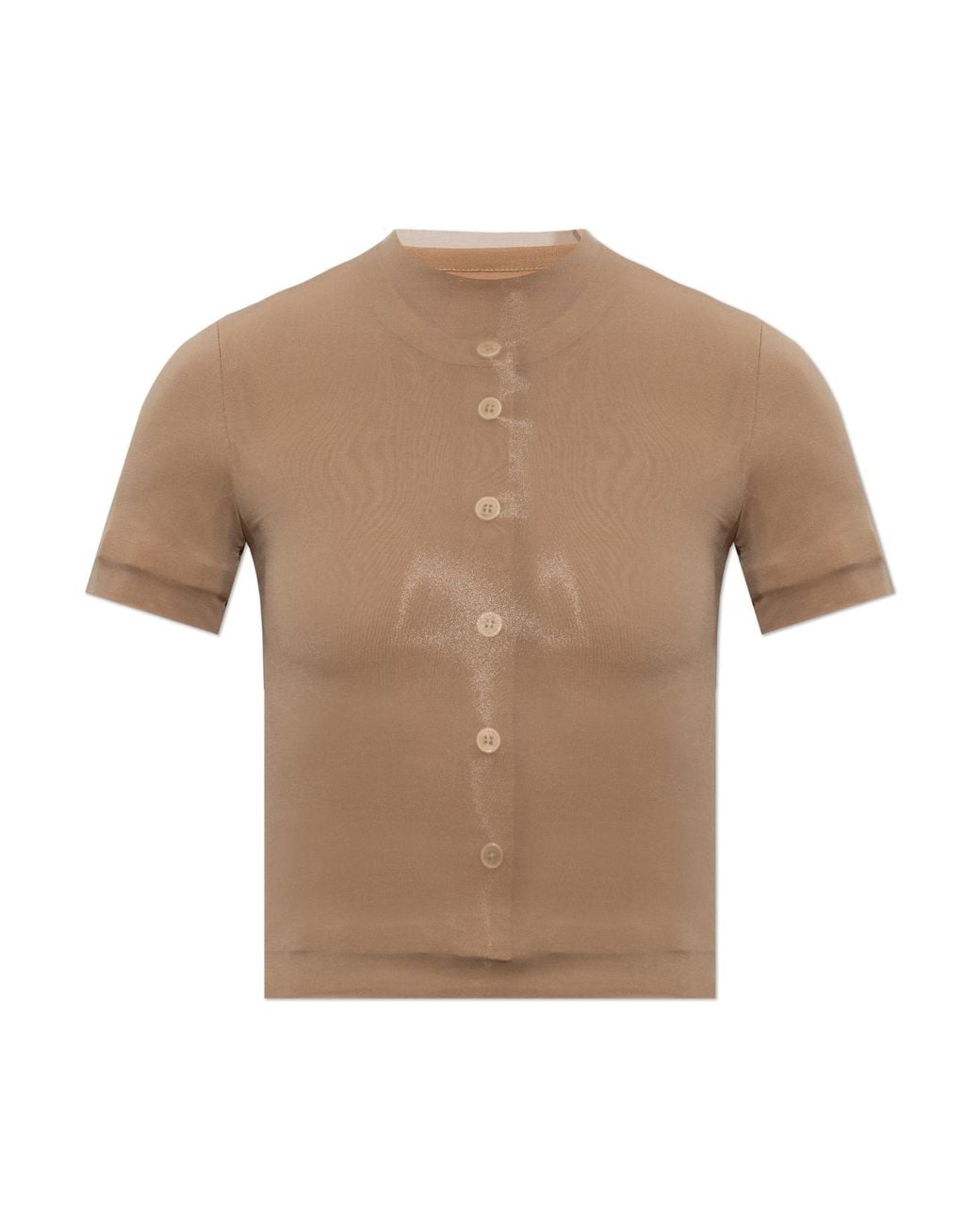Maison Margiela White Double-Layered Top