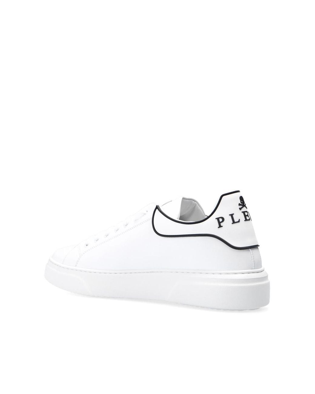Philipp Plein Leather Sneakers in Black for Men | Lyst