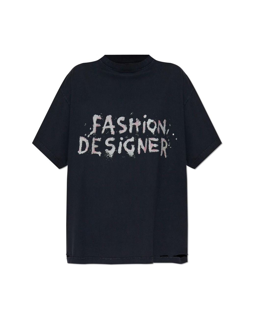 Balenciaga T-Shirt With Vintage Effect in White | Lyst