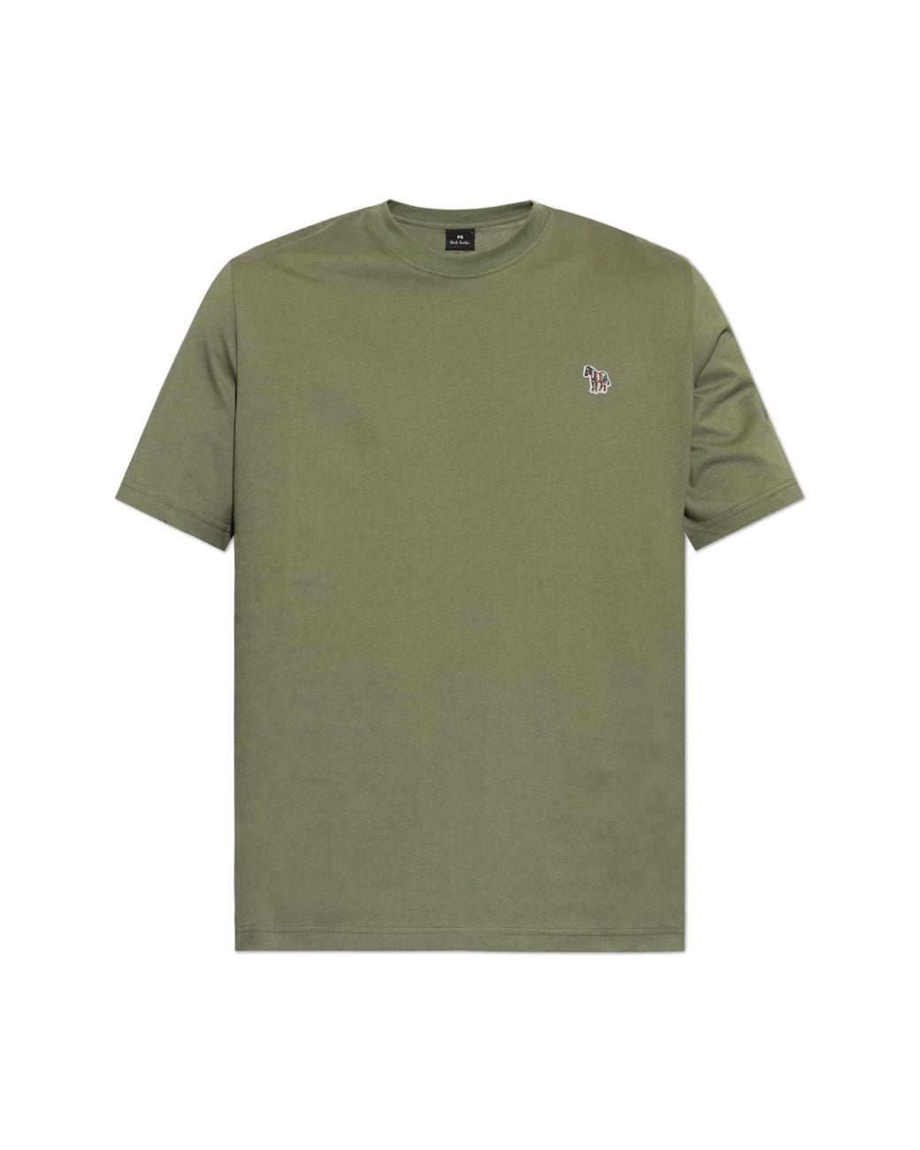 Paul Smith Green T-Shirt With Patch for men