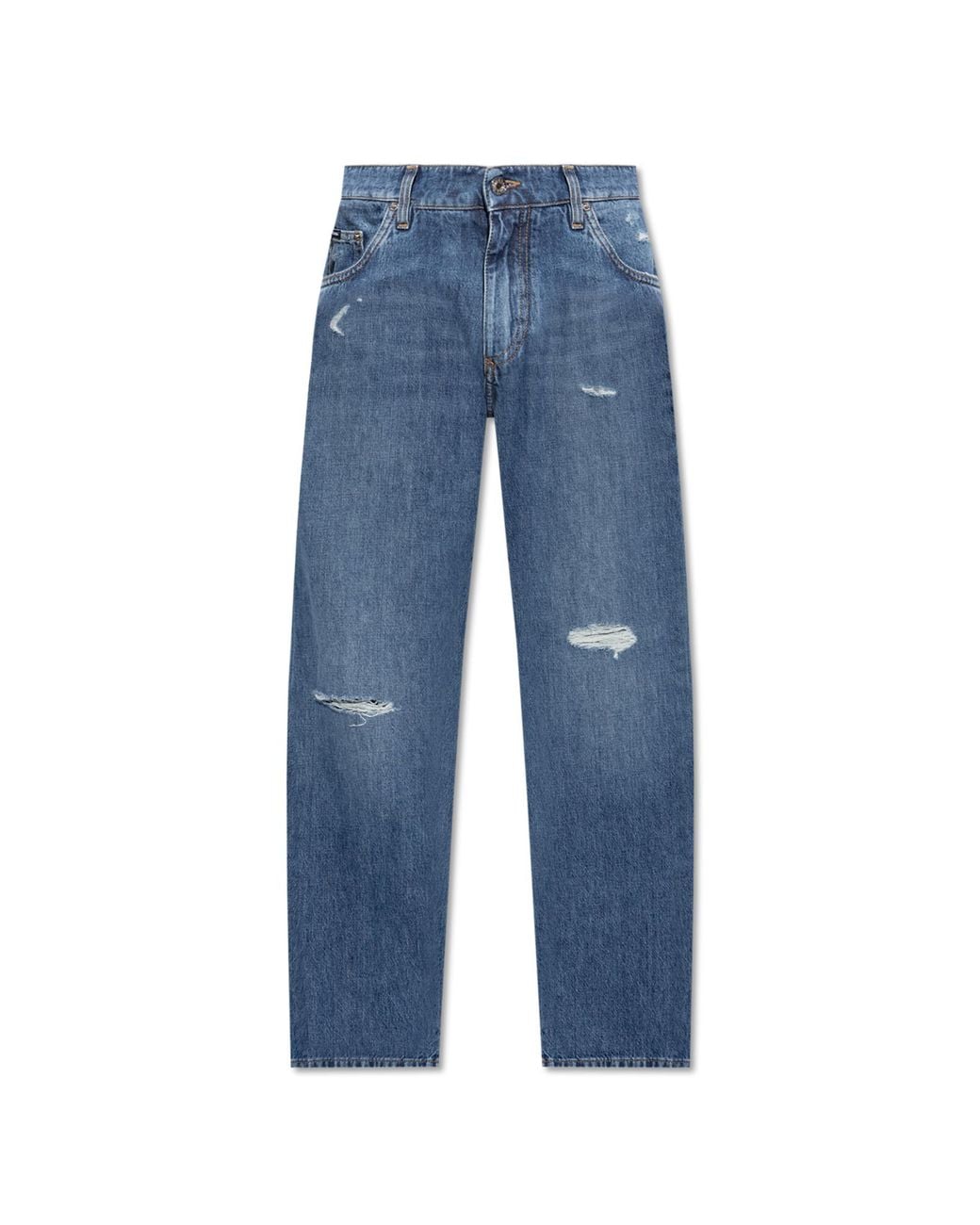 Dolce & Gabbana Blue Jeans With Vintage Effect for men