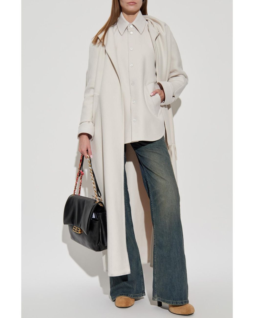 Balenciaga White Cashmere Shirt