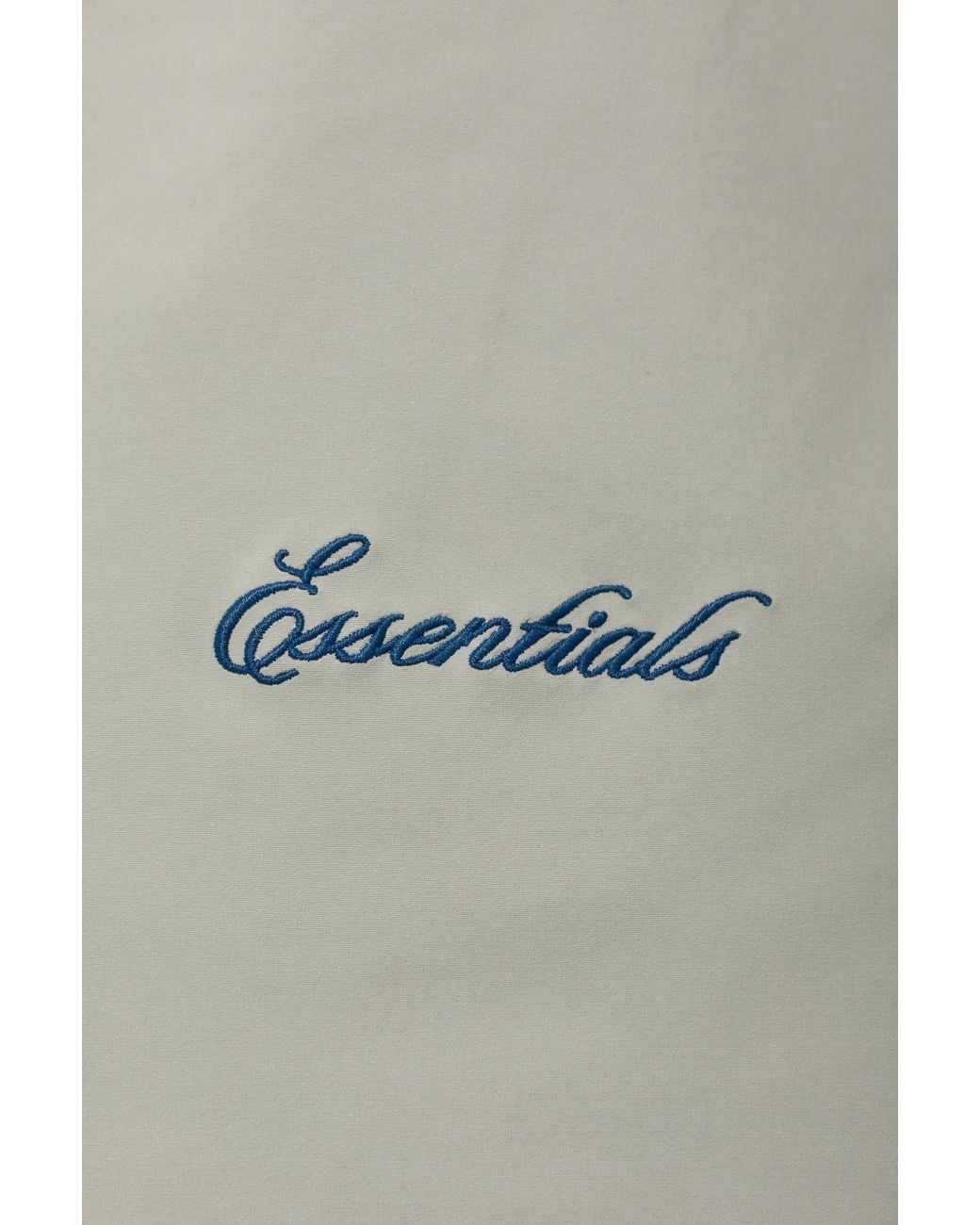 Fear Of God Gray Embroidered Logo Shorts for men
