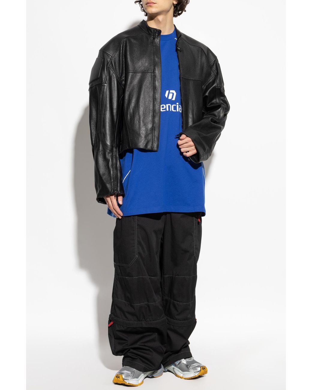 Balenciaga T-Shirt With Print in Blue for Men | Lyst