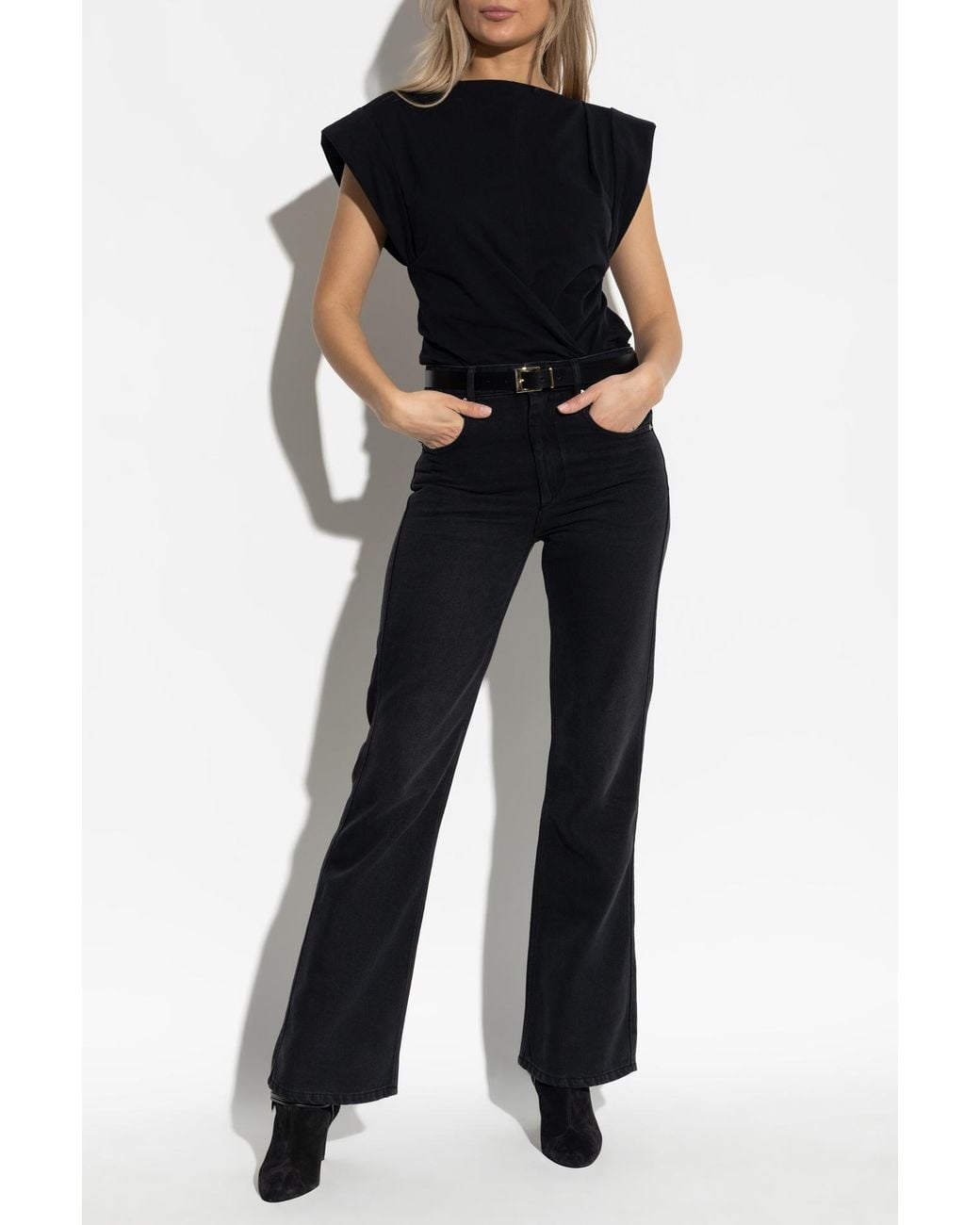 Isabel Marant Black T-Shirt "Maisan"