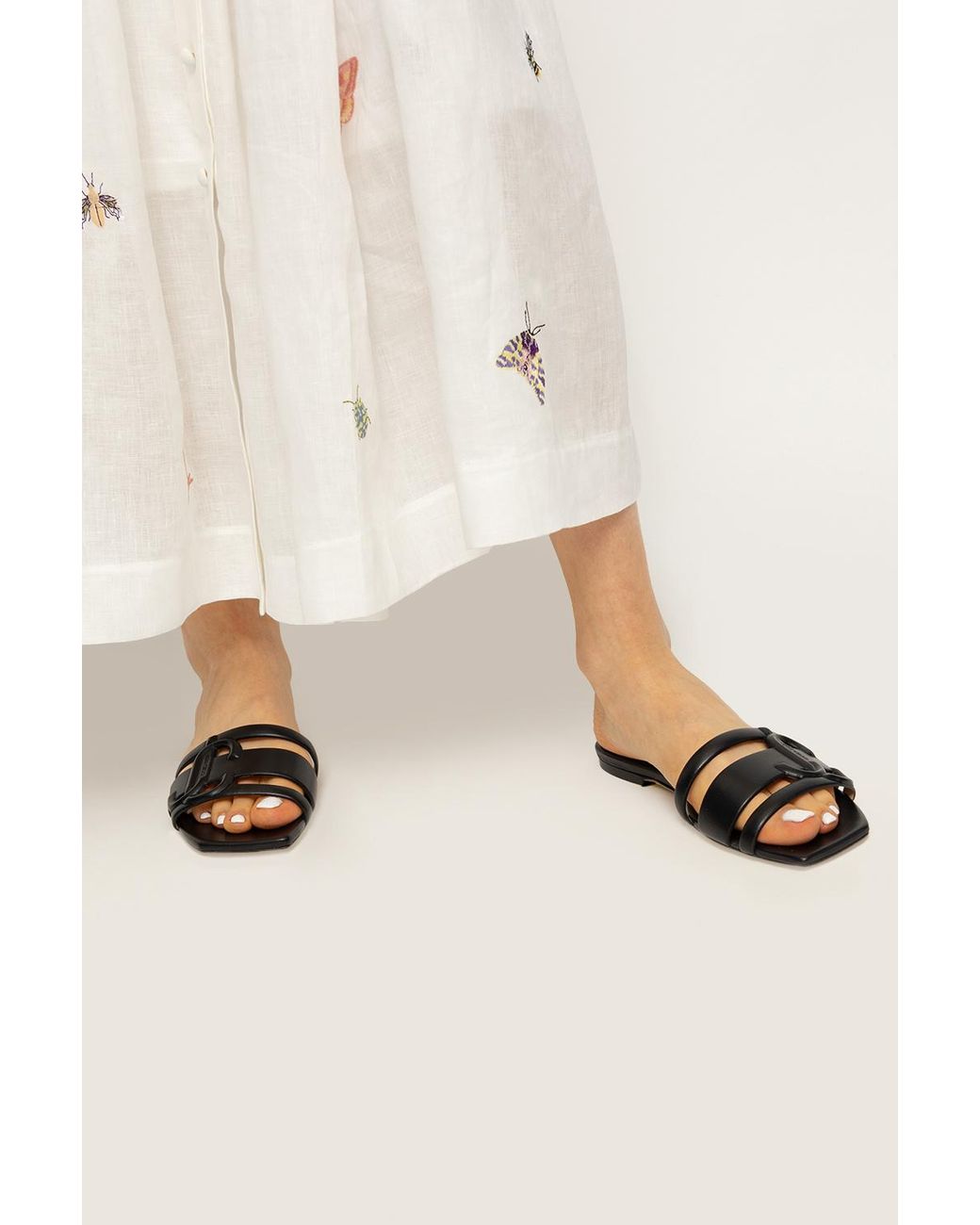 Jimmy Choo 'laran' Slides in Black | Lyst UK