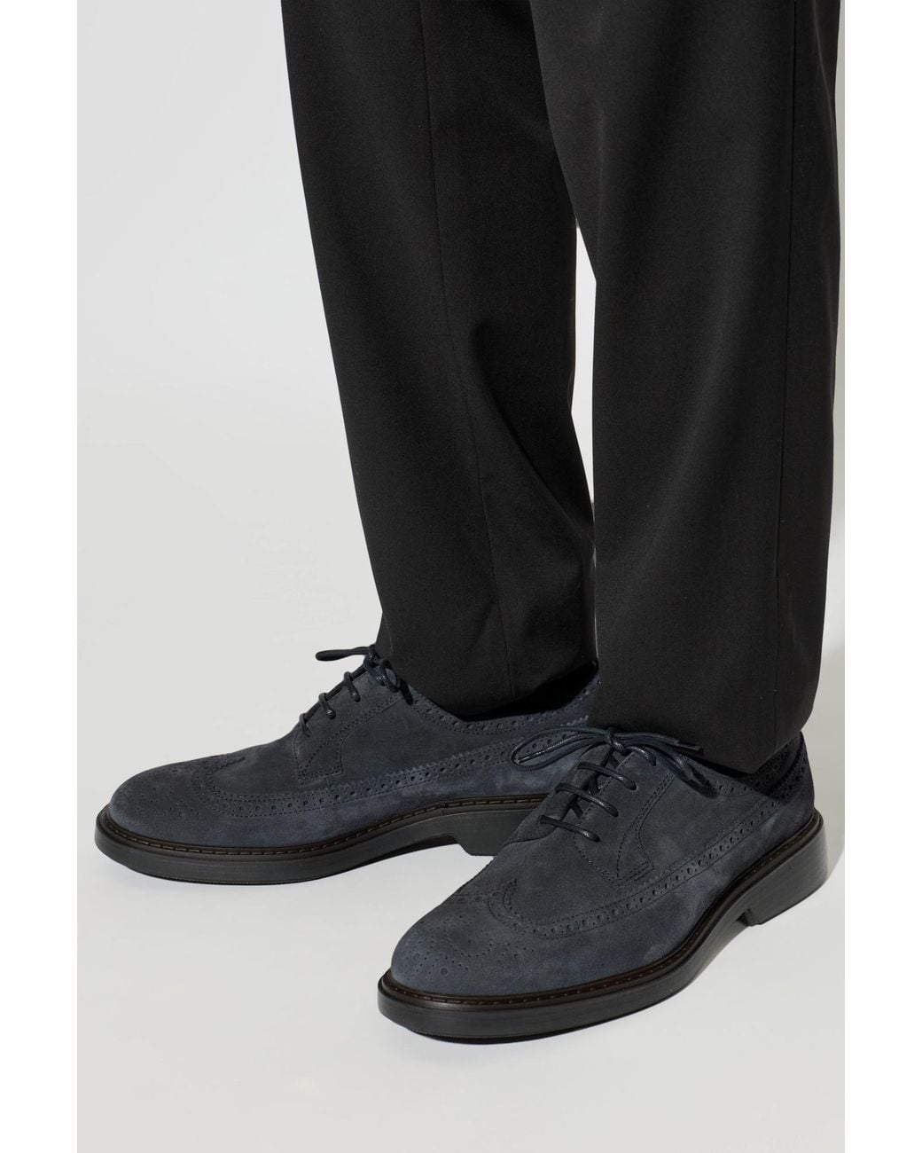 Hogan Black Shoes 'Bucature' for men
